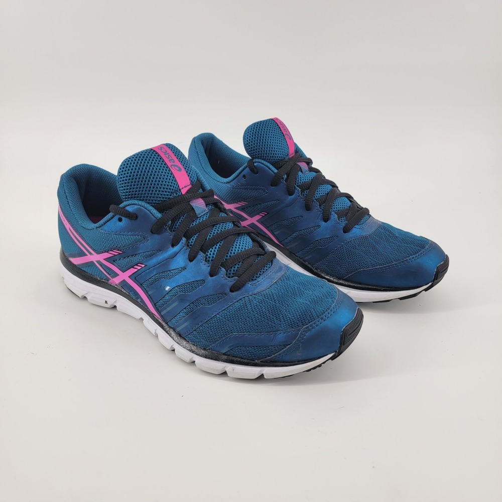 Asics Gel Zaraca 4 Running Shoes Womens 9.5 Blue Pink T5K8N Sneakers